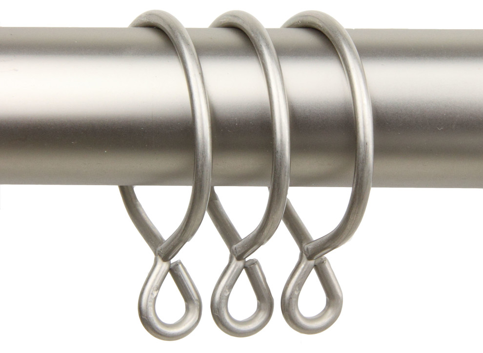 13/4" Curtain Eyelet Rings, Set of 10, Cocoa Transitional Window