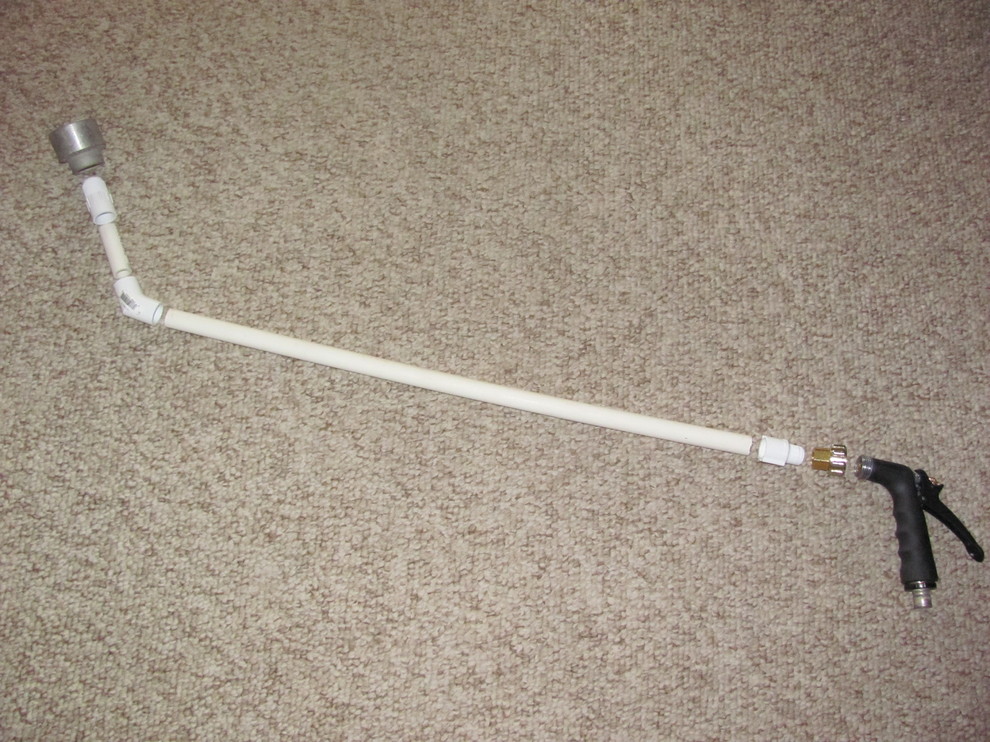 Homemade watering wand