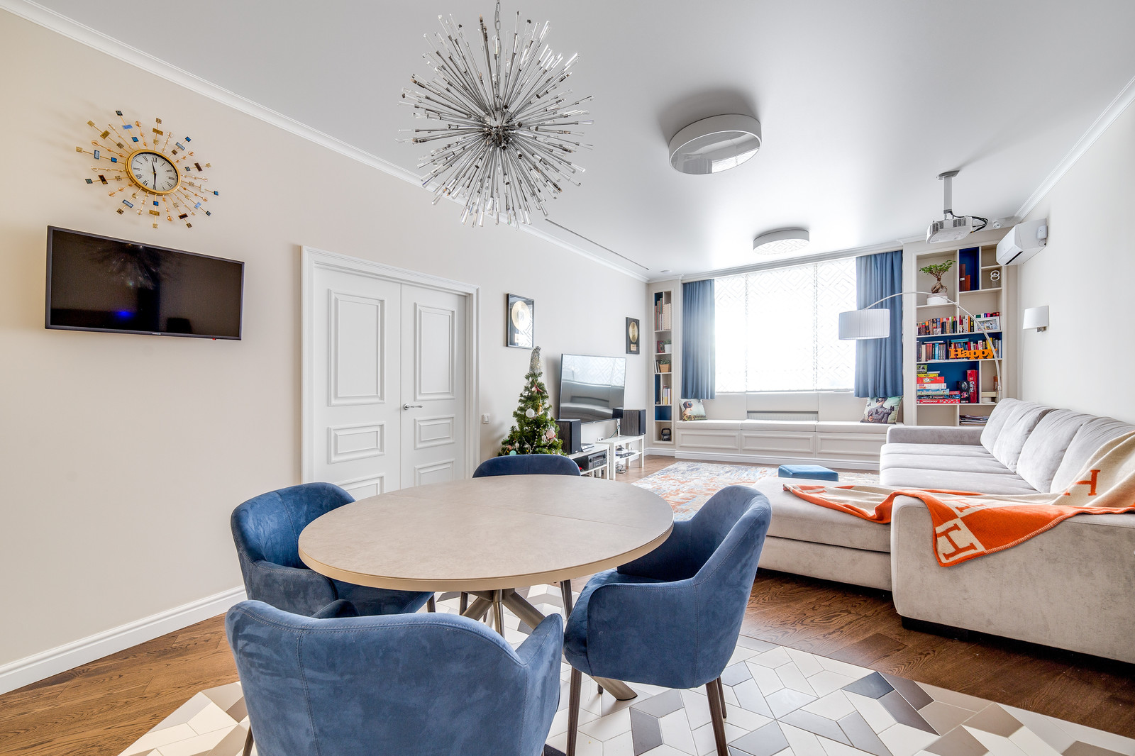 Квартира 130м2 в стиле Нео классика