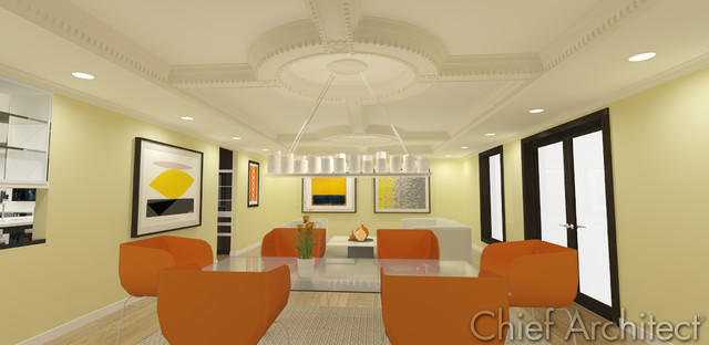 FIVE-12 DINING Room transitional-rendering