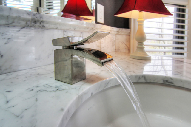 Marble Master Bath traditional-bathroom