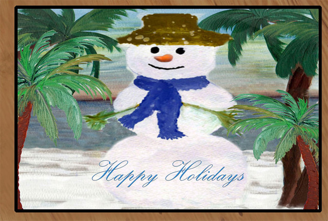 Snowman Holidays Rug, 36"x60"