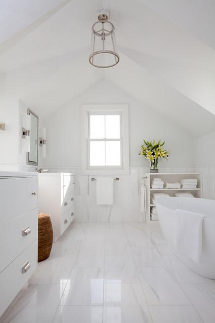 Sconset Ocean Side maritimt-badevaerelse