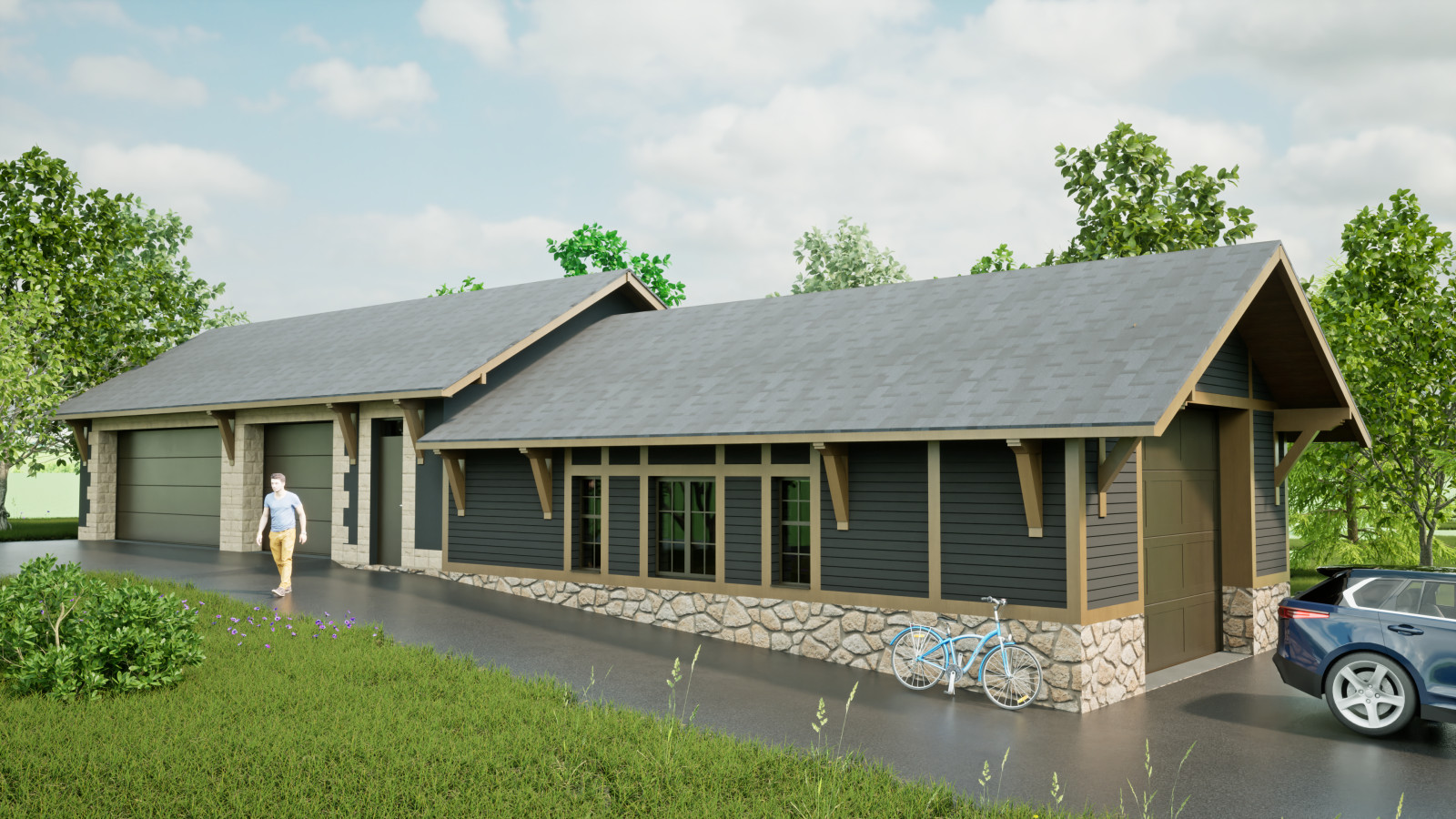 Баня. Гараж