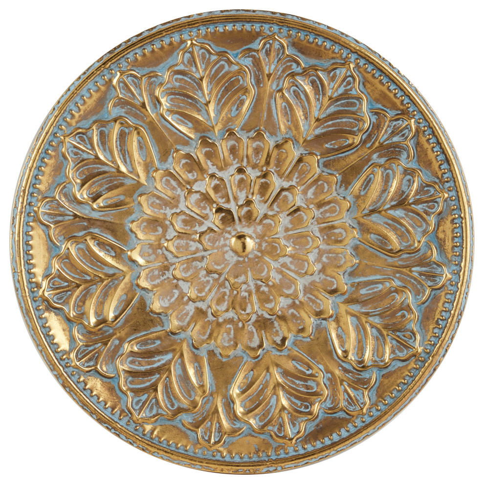 Eclectic Gold Metal Wall Decor 44650 French Country Metal Wall Art by Brimfield & May Houzz