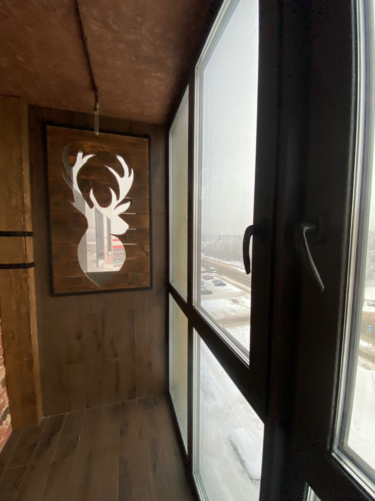 Балкон-кабинет в стиле лофт, Электросталь