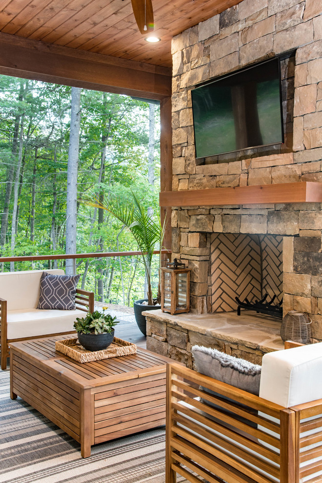 Organic Modern Mountain Home Rustic Patio Other by Living Stone