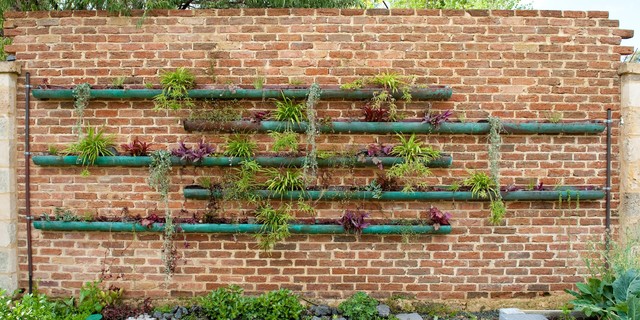 copper vertical garden contemporary-landscape