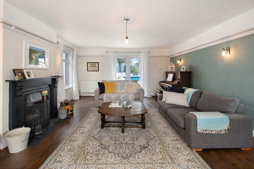 Styling of an open plan family home with river view