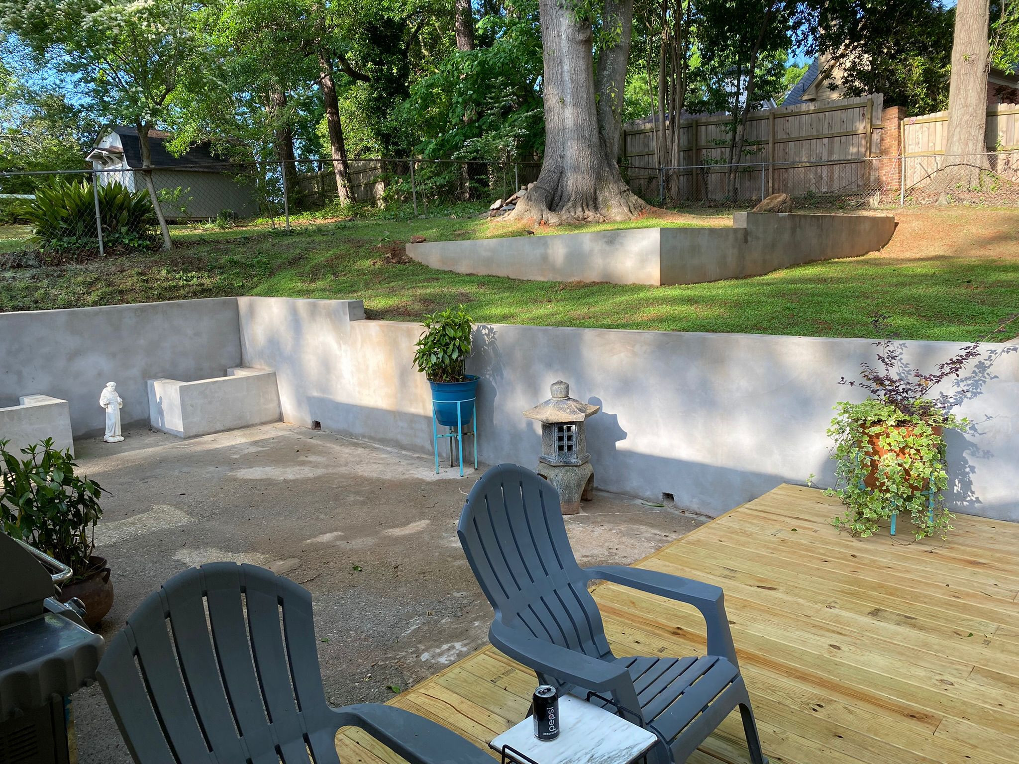 Concrete Patio Deck In Brookhaven