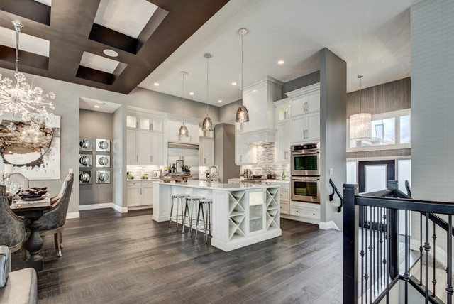 Alquinn Show Homes Featuring Divine Flooring Traditional Kitchen