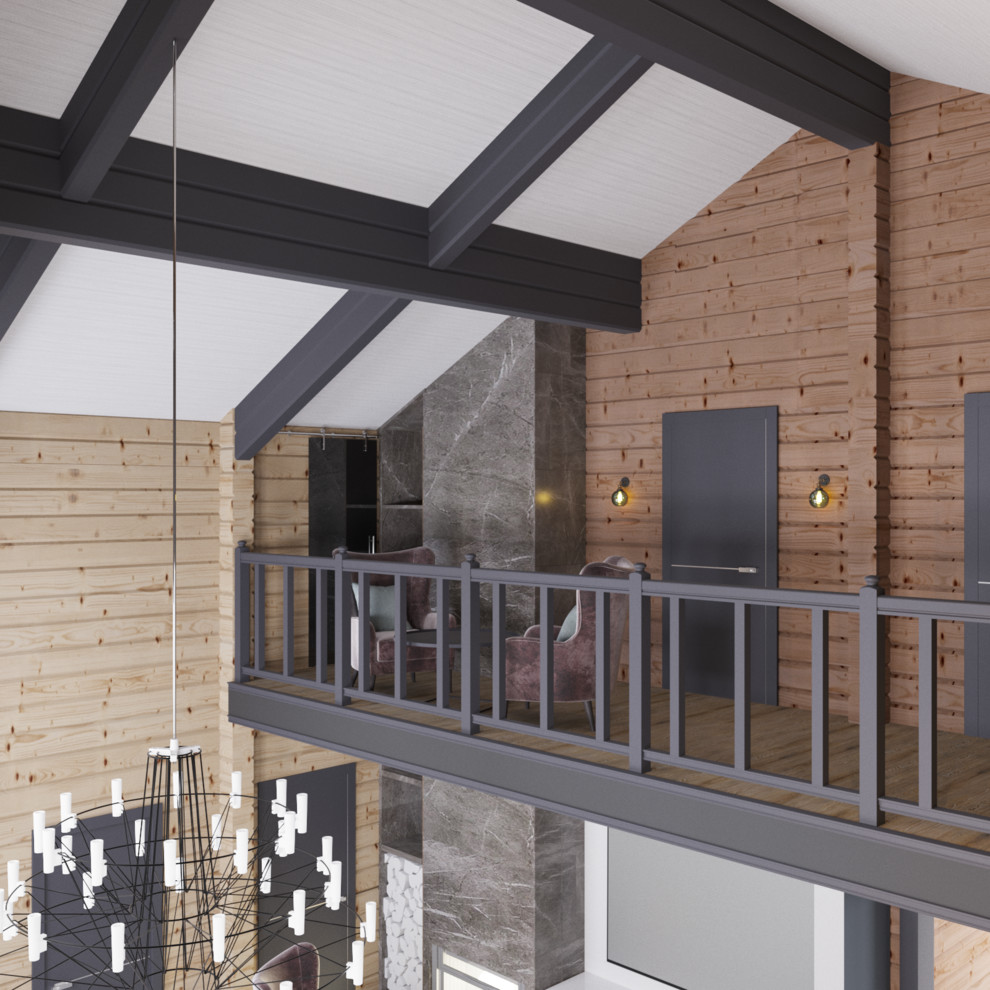 Дизайн-проект загородного дома из бруса