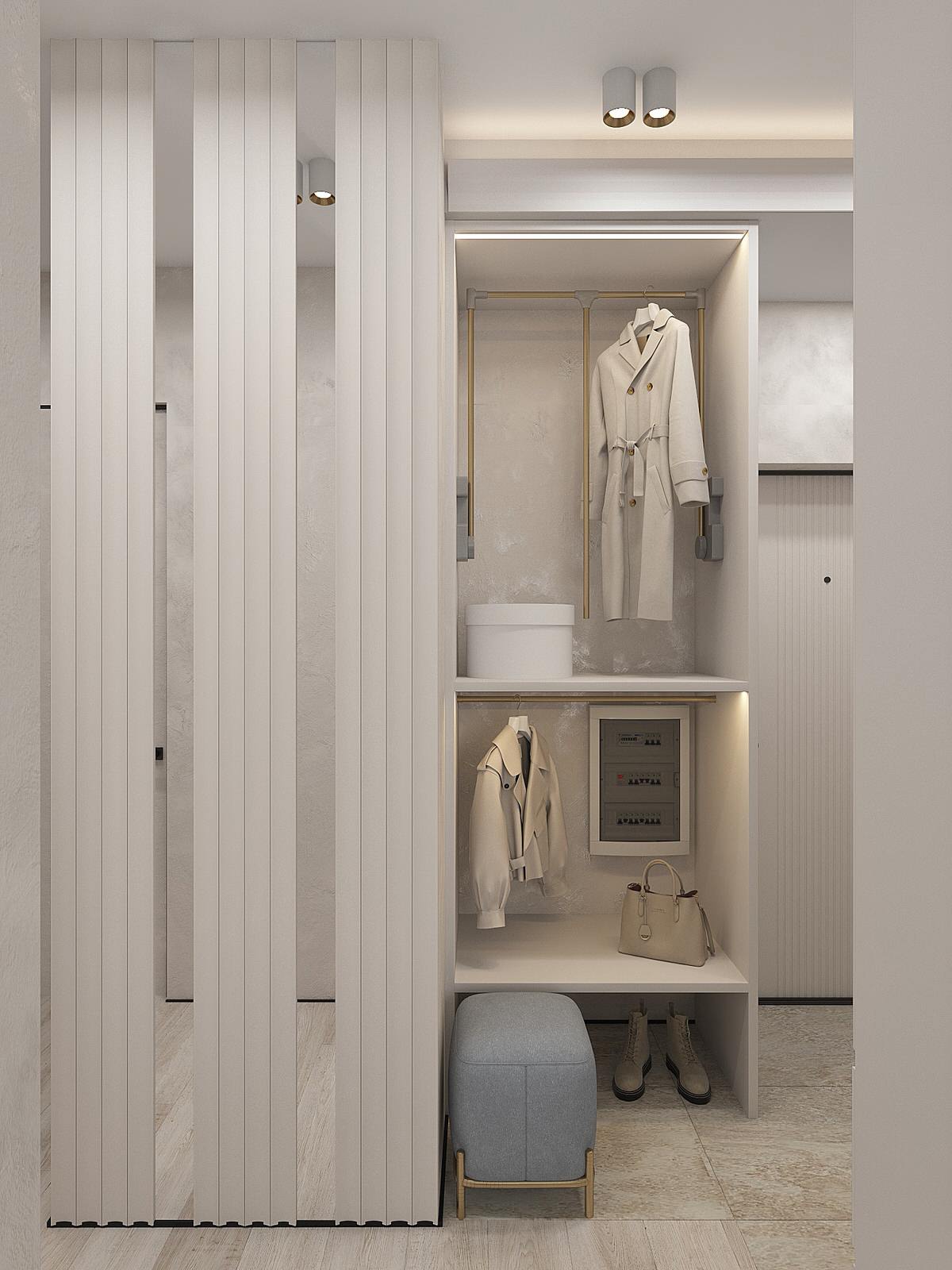 Пространство для семьи с двумя детьми. Москва, ЖК Западный порт