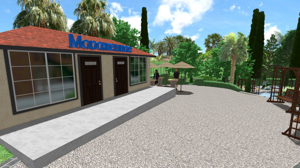 Детская площадка для санатория.