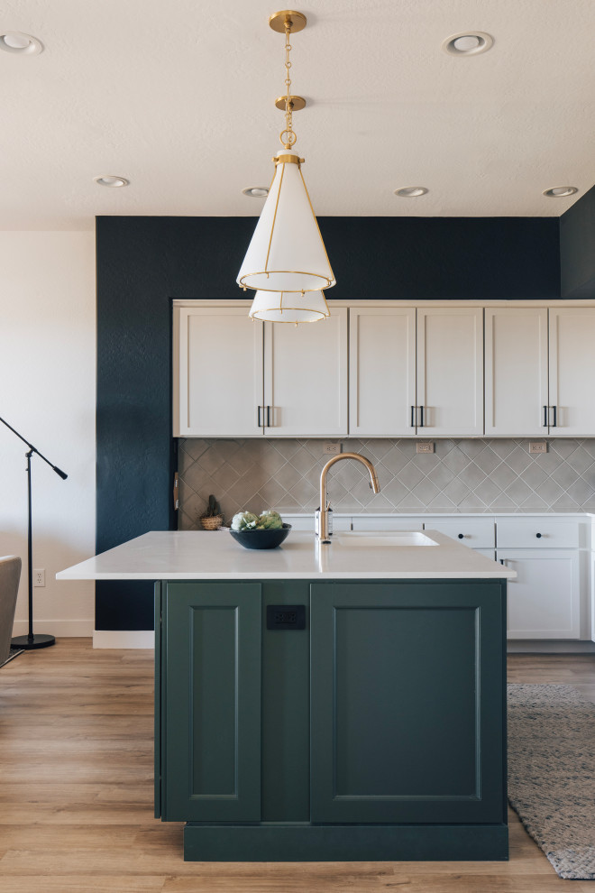 Inspiration for a transitional home design remodel in Phoenix