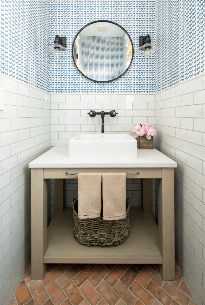 Photo of a country powder room in Salt Lake City.