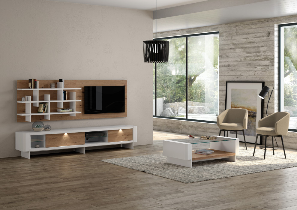 Example of a trendy living room design in Other