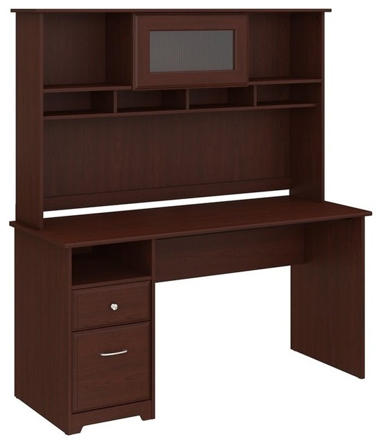 Bush Furniture Cabot 60 W Computer Desk With Hutch And Drawers