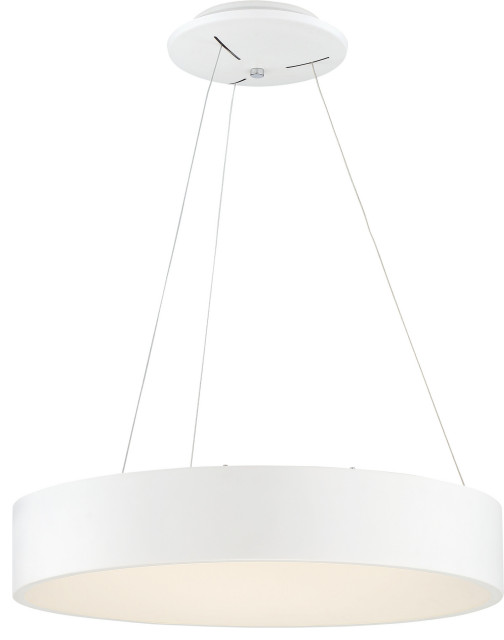 Nuvo Lighting 62/1455 Orbit 1 Light 18"W LED Pendant - White