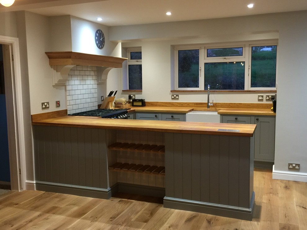 Shaker Kitchen with Iroko work tops