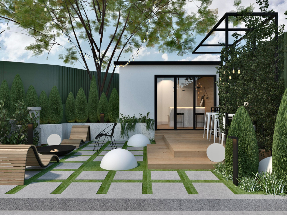 Ландшафтный дизайн двора