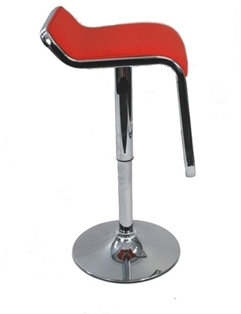 Flat Bar Stool Chair - Red