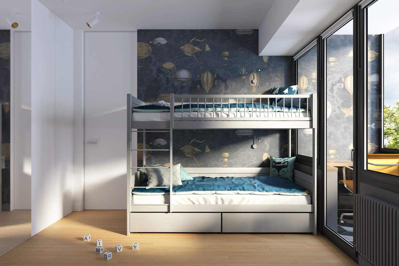 Дизайн-проект четырехкомнатной квартиры с перепланировкой