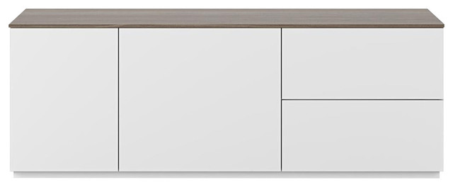 Join 2-Door 2-Drawer Sideboard, Walnut, With Base