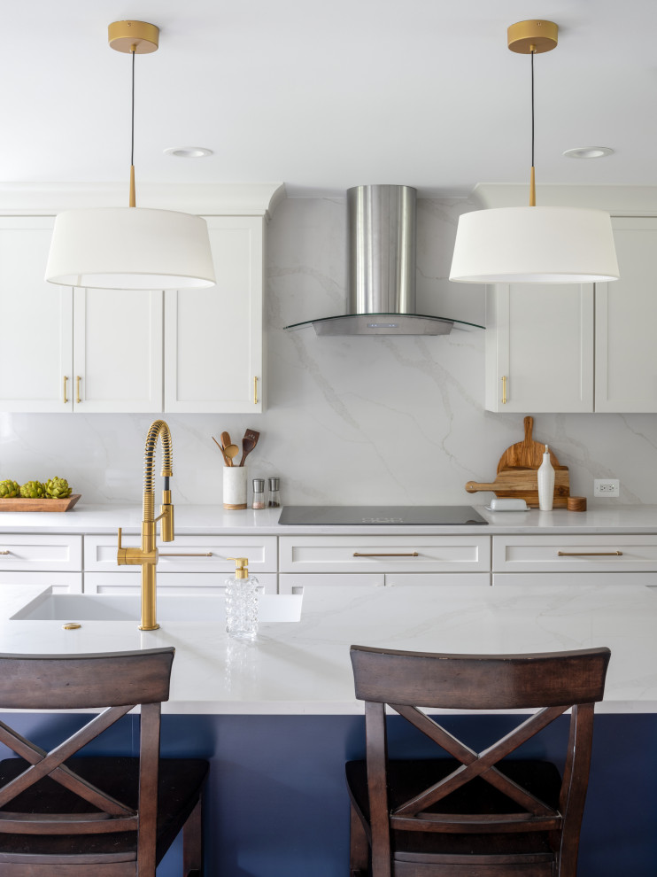 Example of a transitional kitchen design in DC Metro
