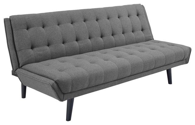 Glance Tufted Convertible Fabric Sofa Bed Midcentury Sleeper Glance Tufted Convertible Fabric Sofa Bed Midcentury Sleeper Sofas By Furniture East Inc