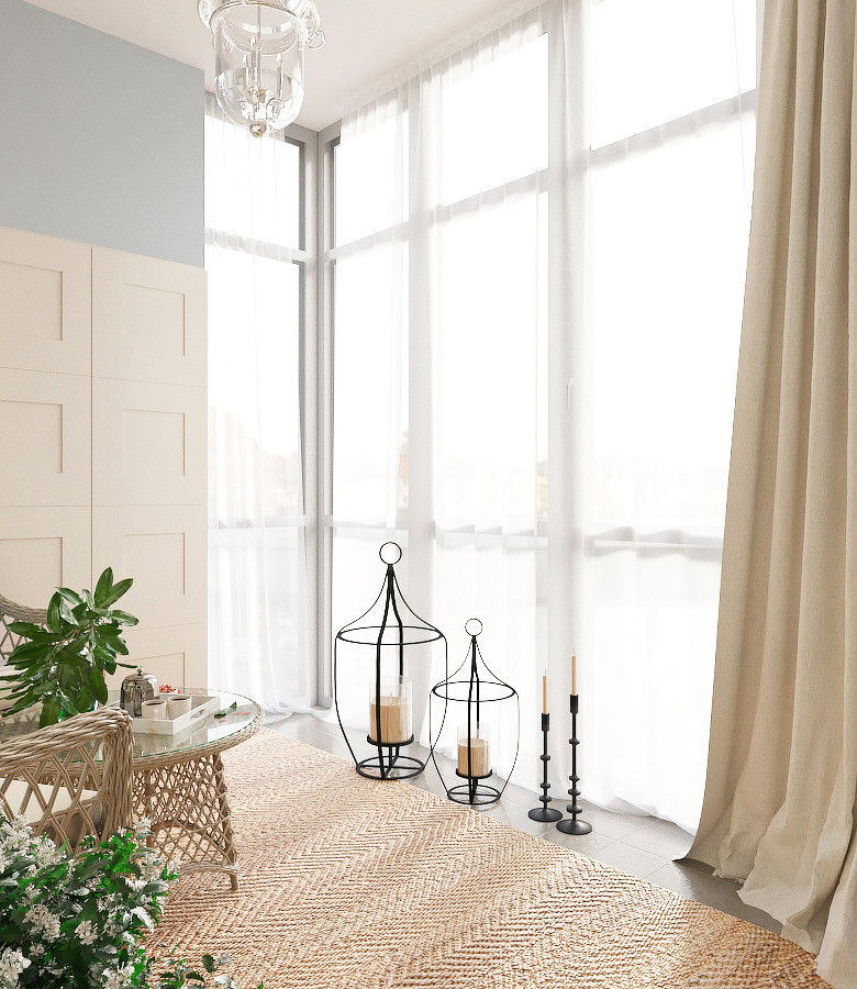 Дизайн интерьера трехкомнатной квартиры по ул. Восточной.