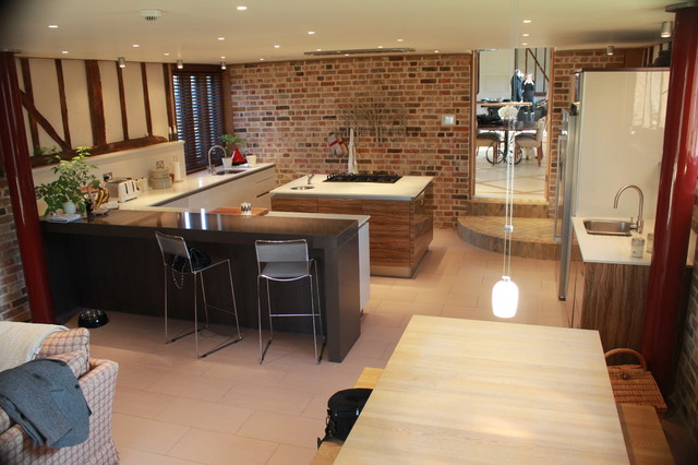 Barn Conversion kitchen eklektisk-koek