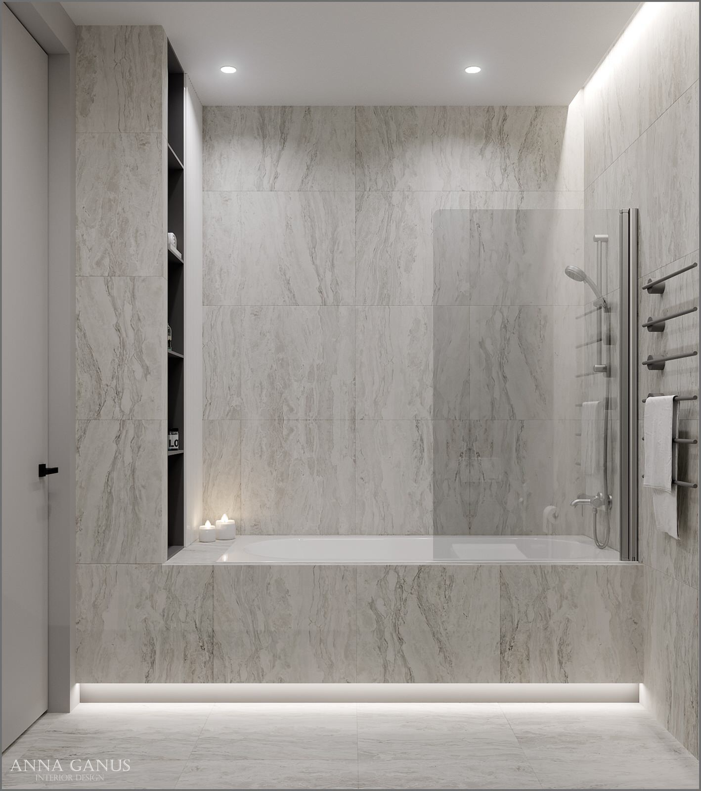 Монохромные линии. Проект квартиры в центре Екатеринбурга