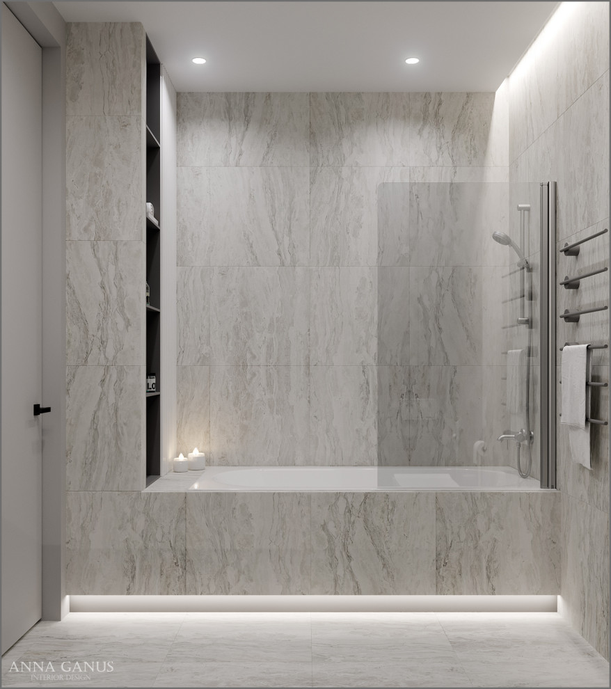 Монохромные линии. Проект квартиры в центре Екатеринбурга