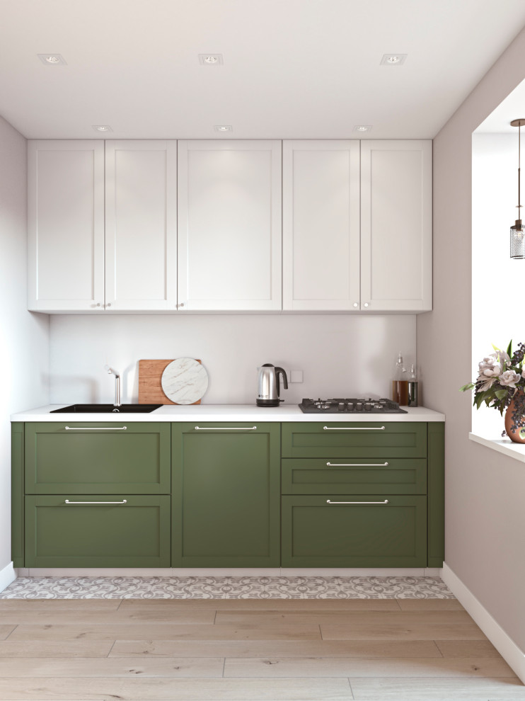 Двухкомнатная квартира в современном скандинавском стилекухня