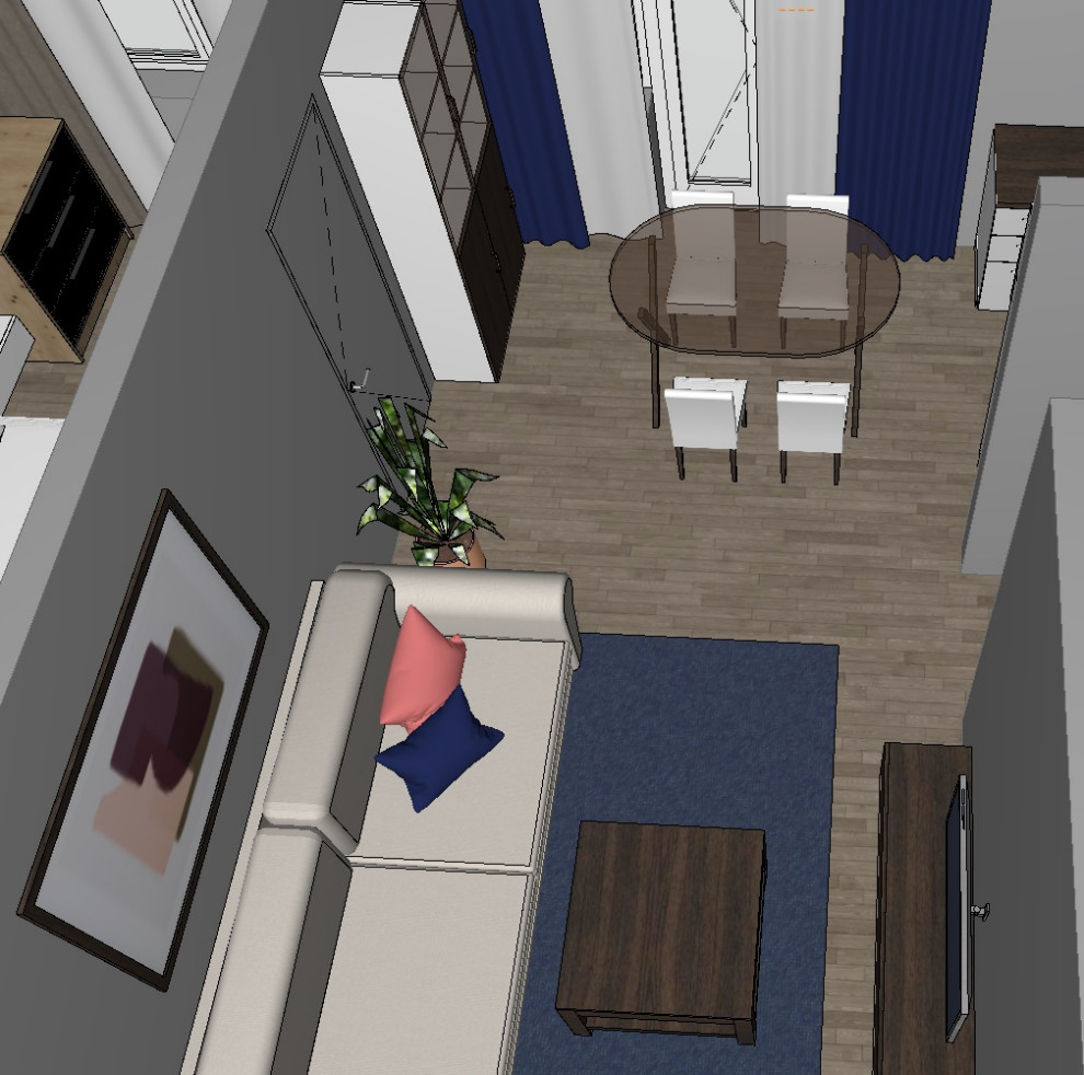 Планировка квартиры в 3D виде