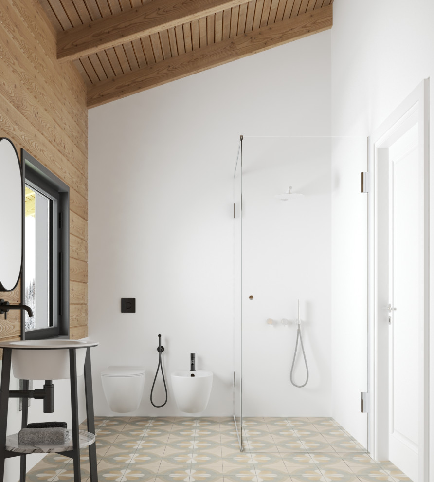 Дизайн-проект интерьера загородного дома (из бруса)