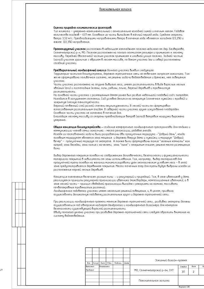 Лес или сад