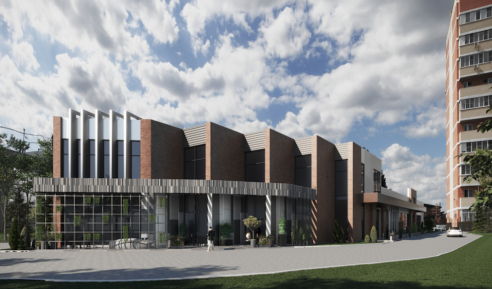 Эскиз Административного здания г. Краснодар