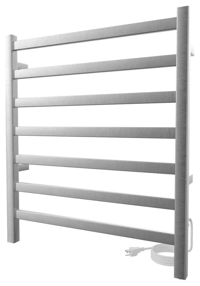 ICO Bath Square PlugIn Electric Towel Warmer Square Bar, 24 Inch x