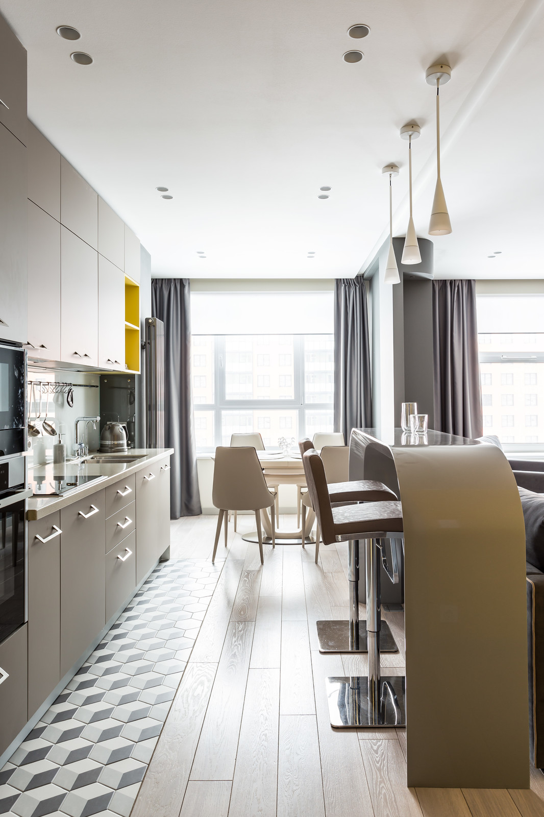 Кухня совмещенная с гостиной