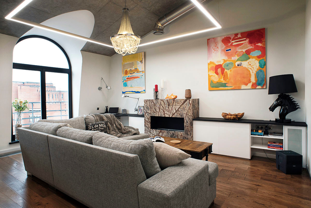 Лофт в мансарде