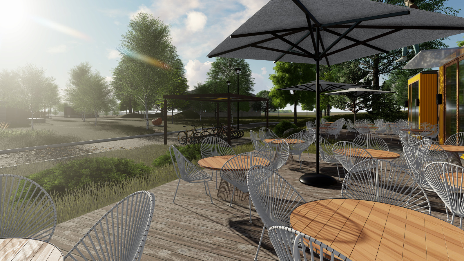 База отдыха из морских контейнеров на мысе Лазарева