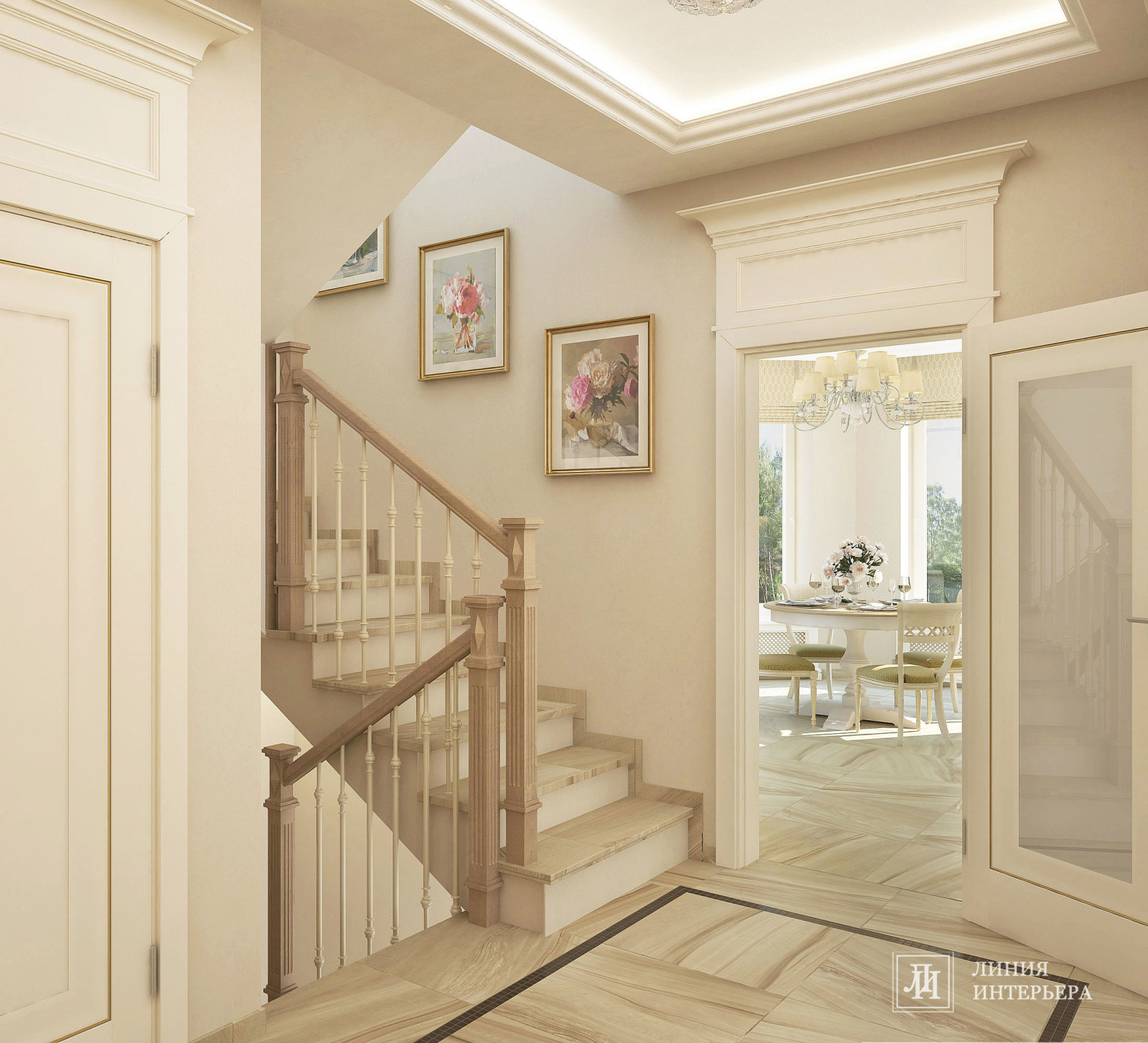 Загородный Дом в Подмосковье, классический интерьер