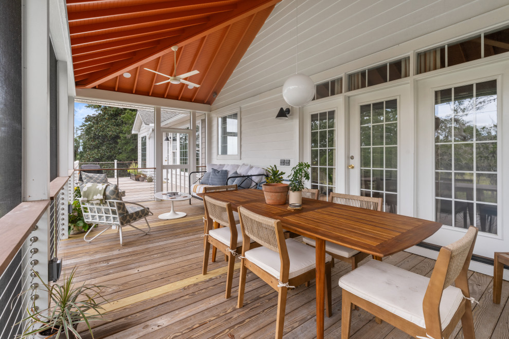Stono River Screened In Porch - Beach Style - Porch - Charleston - by ...