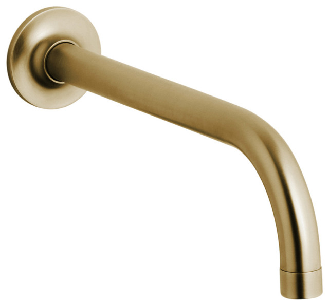 Fontana Brushed Gold Wall Mount Commercial Automatic Sensor Faucet