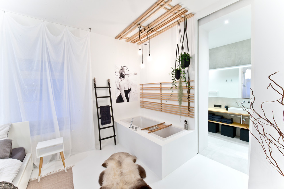 Skandinavisches Badezimmer in München