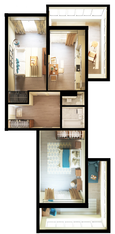 3d планировки квартир