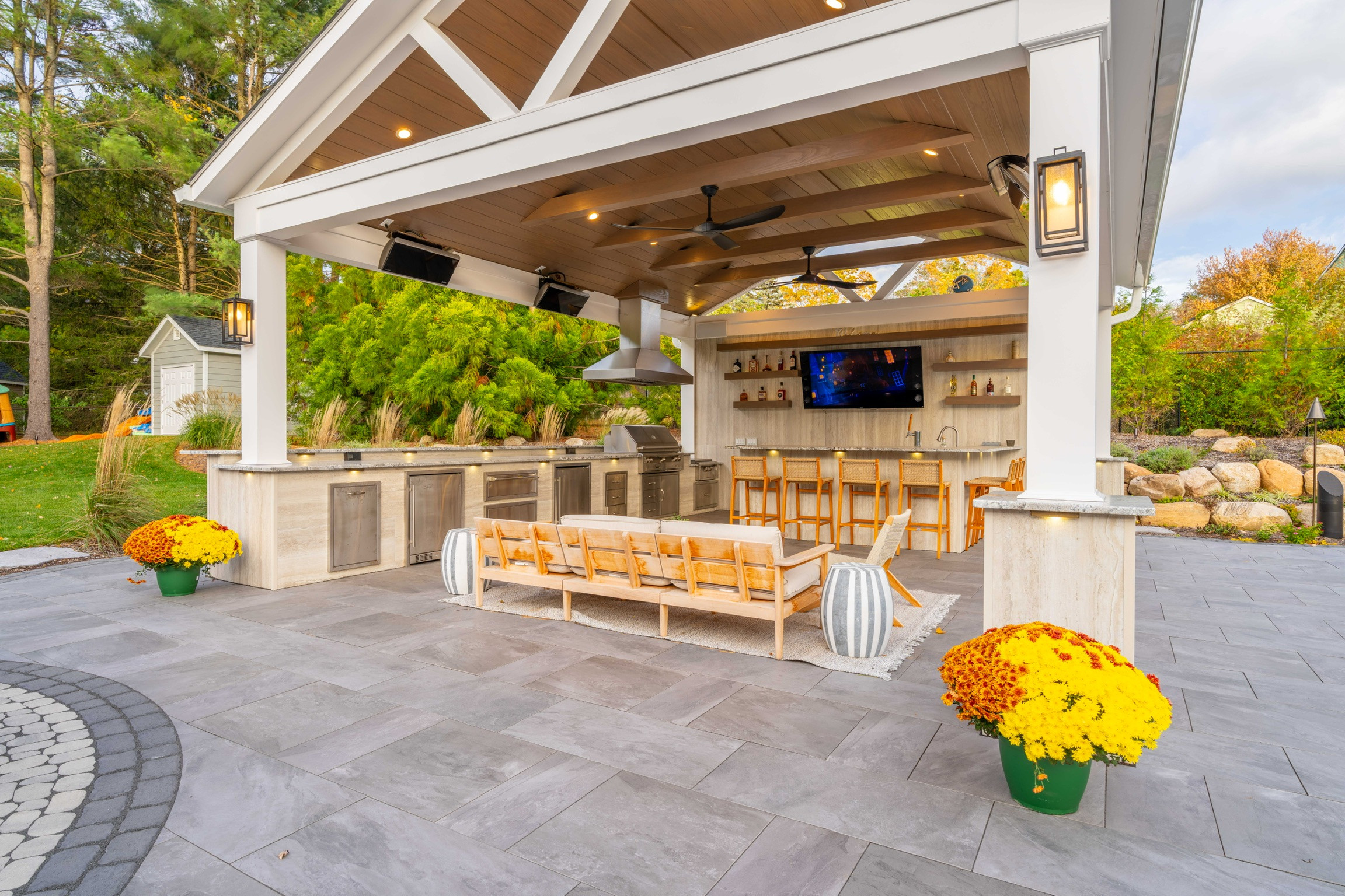 Porcelain Paradise with a Party Pavilian