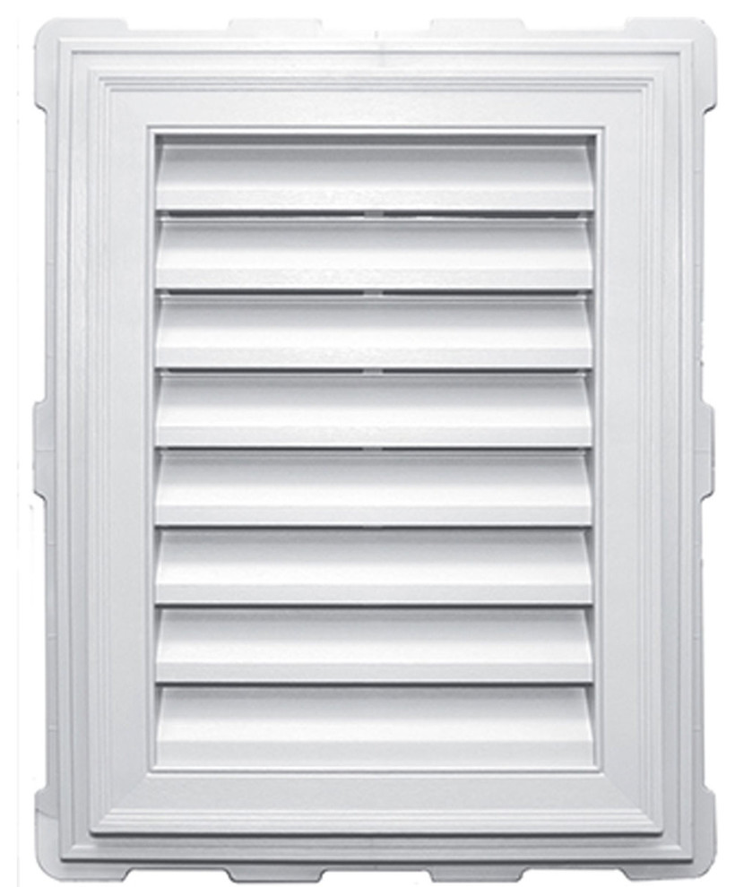 18"x24" Classic Rectangle Gable Vent Louver, 18"Wx1 3/4"Px24"H